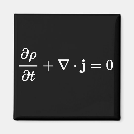 Aimant équation de continuité tous les champs de physique (Devant)