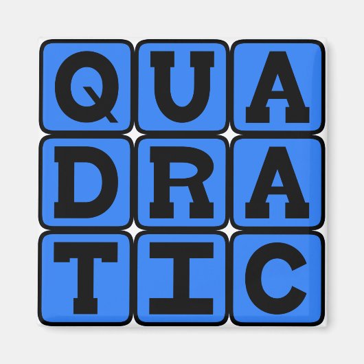 Aimant Équation quadratique, mathématique (Devant)