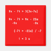 Aimant Équation simple (Devant)