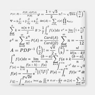 Aimant équations mathématiques et formules