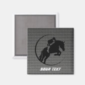 Aimant Équestre en fibre de carbone Faux (Recto/Verso)