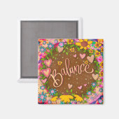 Aimant Équilibrer Plutôt Amusant Floral Moderne Inspirivi (Recto/Verso)