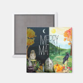 Aimant Equinoxe automnal Mabon Wiccan (Recto/Verso)