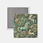 Aimant Equinoxe céleste - Papier Peint Mythique Unicorne (Recto/Verso)