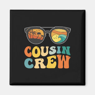 Aimant Équipage de Cousins Vacances Familiales 2025 Plage
