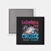 Aimant Équipage de croisière de la Saint-Valentin 2026 Va (Recto/Verso)