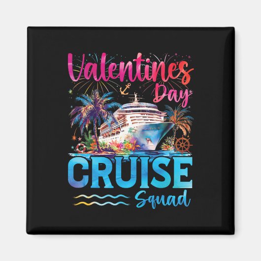 Aimant Équipage de croisière de la Saint-Valentin 2026 Va (Devant)