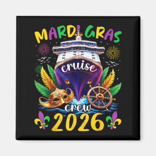 Aimant Équipage de croisière Mardi gras 2026 famille nouv