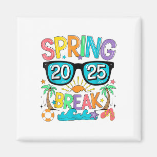 Aimant Équipage de l'équipe Spring Break Vintage 2025 Bea