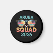 Aimant Équipe Aruba 2026 Rétro (Devant)