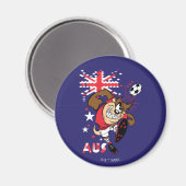 Aimant Équipe Australie de Football Graphique TAZ™ (Recto/Verso)