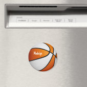 Aimant équipe blanche orange couleurs basketball (In Situ (Lave-vaisselle))