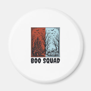 Aimant Équipe Boo Modèle de Chemise de Citrouille Hallowe