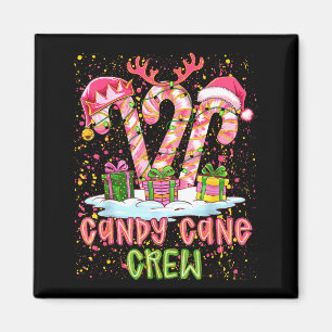 Aimant Équipe Candy Cane Nk Coquette Préparatifs de Noël