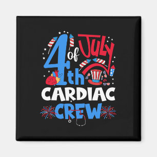 Aimant équipe cardiaque du 4 juillet Infirmière cardiaque