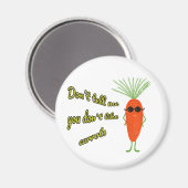 Aimant Équipe Carotte Cool Blanche (Recto/Verso)