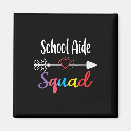 Aimant Équipe D'Aide De L'École Fun Ck À L'École Fournitu (Devant)