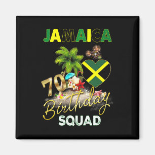 Aimant Équipe d'anniversaire des 70 ans en Jamaïque Voyag