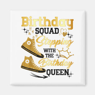 Aimant Équipe d'anniversaire Scute Ss Mignon Sss Marchant