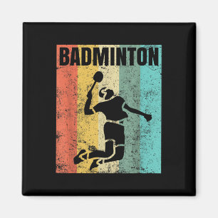 Aimant Équipe de badminton amoureuse Joueur Entraîneur