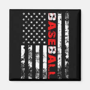 Aimant Équipe de baseball du drapeau américain 282 T Shir