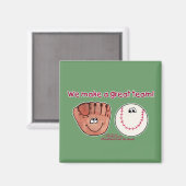 Aimant Équipe de baseball et de baseball (Recto/Verso)