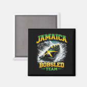 Aimant Équipe de bobsleigh de Jamaïque (Recto/Verso)