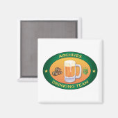Aimant Équipe de boisson des archives (Recto/Verso)