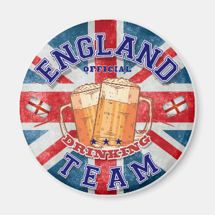 Aimant Équipe de boisson officielle d'Angleterre. Bière d