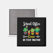 Aimant Équipe De Bureau De L'École Nous Sticks Ensemble F (Recto/Verso)