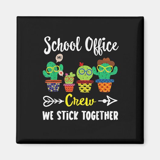 Aimant Équipe De Bureau De L'École Nous Sticks Ensemble F (Devant)
