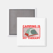 Aimant Équipe de camping (Recto/Verso)