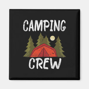 Aimant Équipe de camping 2021 Famille Camping-car Road Tr