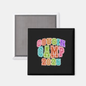 Aimant Équipe de camping des cousins 2025 Printemps Break (Recto/Verso)