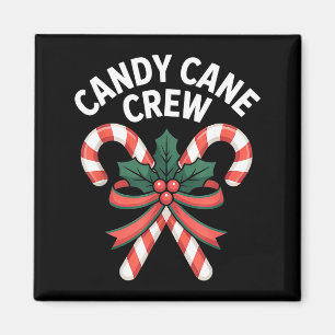 Aimant Équipe de Candy Cane Noël Filles Garçons Enfants A