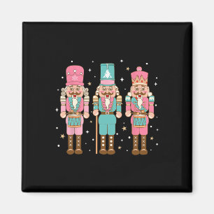 Aimant Équipe de casse-noix rose vintage femmes fille enf