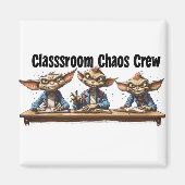 Aimant Équipe de Chaos en classe (Devant)