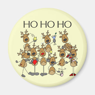Aimant Équipe de Chemises et Cadeaux Reindeer