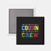 Aimant Équipe de cousins Blocs de construction Maître Con (Recto/Verso)