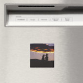 Aimant Équipe de Cowboy avec Lassos (In Situ (Lave-vaisselle))