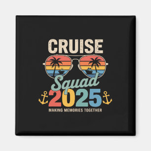 Aimant Équipe de croisière 2025 Groupe familial correspon