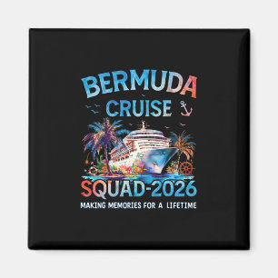 Aimant Équipe de croisière aux Bermudes 2026 Vacances en