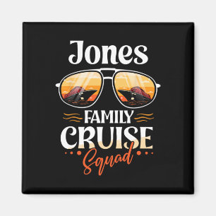 Aimant Équipe de croisière de la famille Jones Jones Vaca