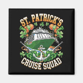 Aimant Équipe de croisière de la Saint-Patrick 2025 tenue (Devant)