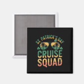 Aimant Équipe de croisière de la Saint-Patrick drôle fami (Recto/Verso)