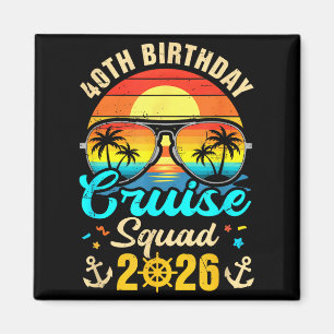 Aimant équipe de croisière pour les 40 ans 2026 fête asso