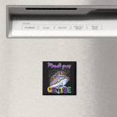Aimant Équipe de croisière rétro Mardi Gras Design (In Situ (Lave-vaisselle))