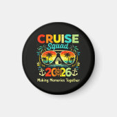Aimant Équipe de croisière Vacances d'été 2026 (Devant)
