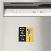 Aimant Équipe de crosse drôle (In Situ (Lave-vaisselle))