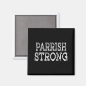 Aimant Équipe de famille PARRISH Strong Squad Réunion de  (Recto/Verso)